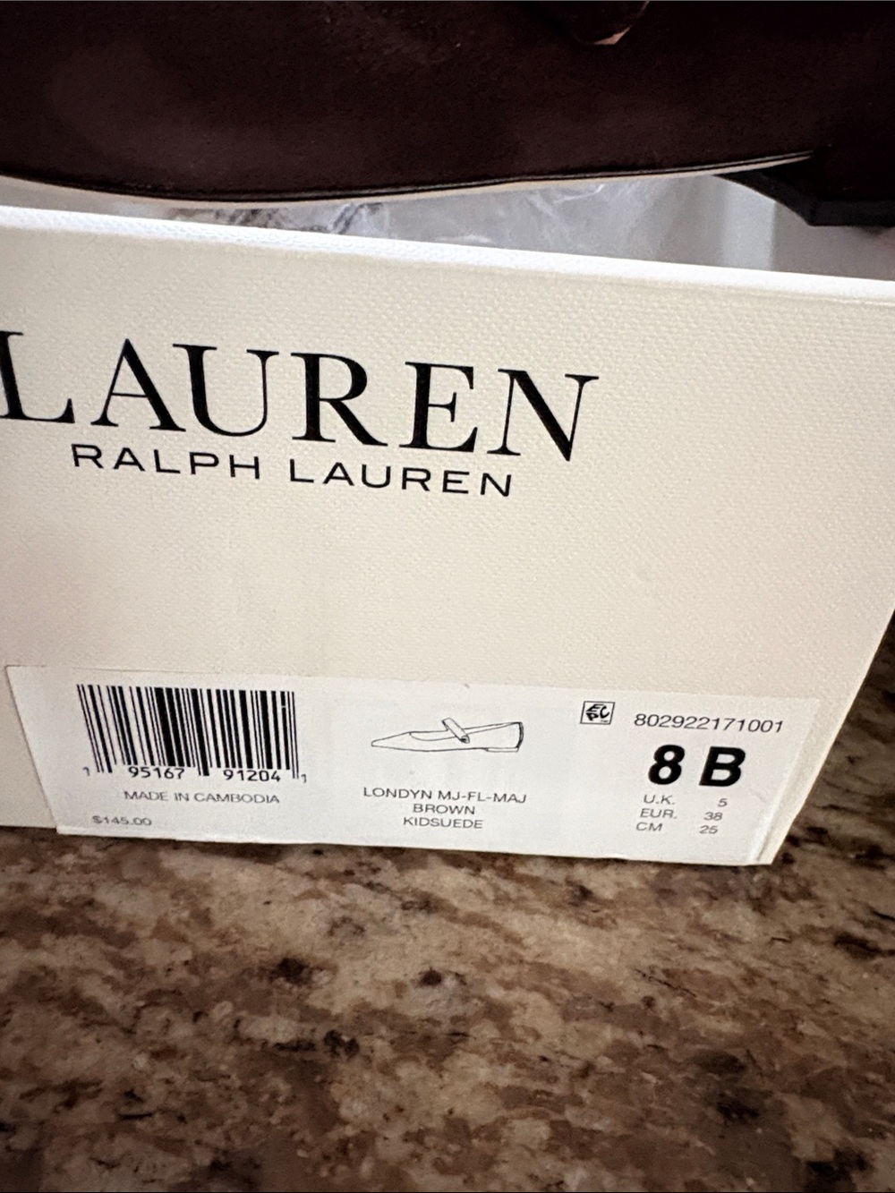 Ralph Lauren Brown Suede Pointed Mary Jane Flats NWT!! - Picture 5 of 5
